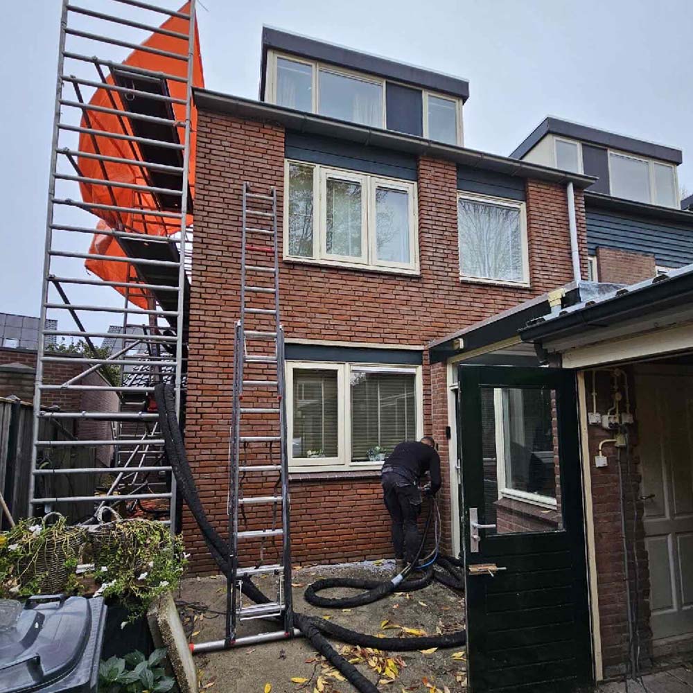 Spouwmuurisolatie project in Houten