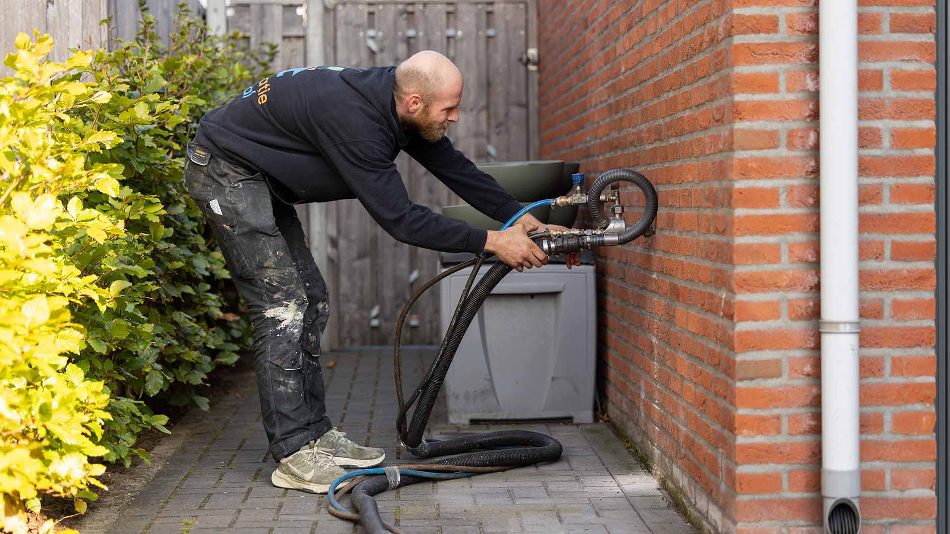 Spouwmuurisolatie rode muur
