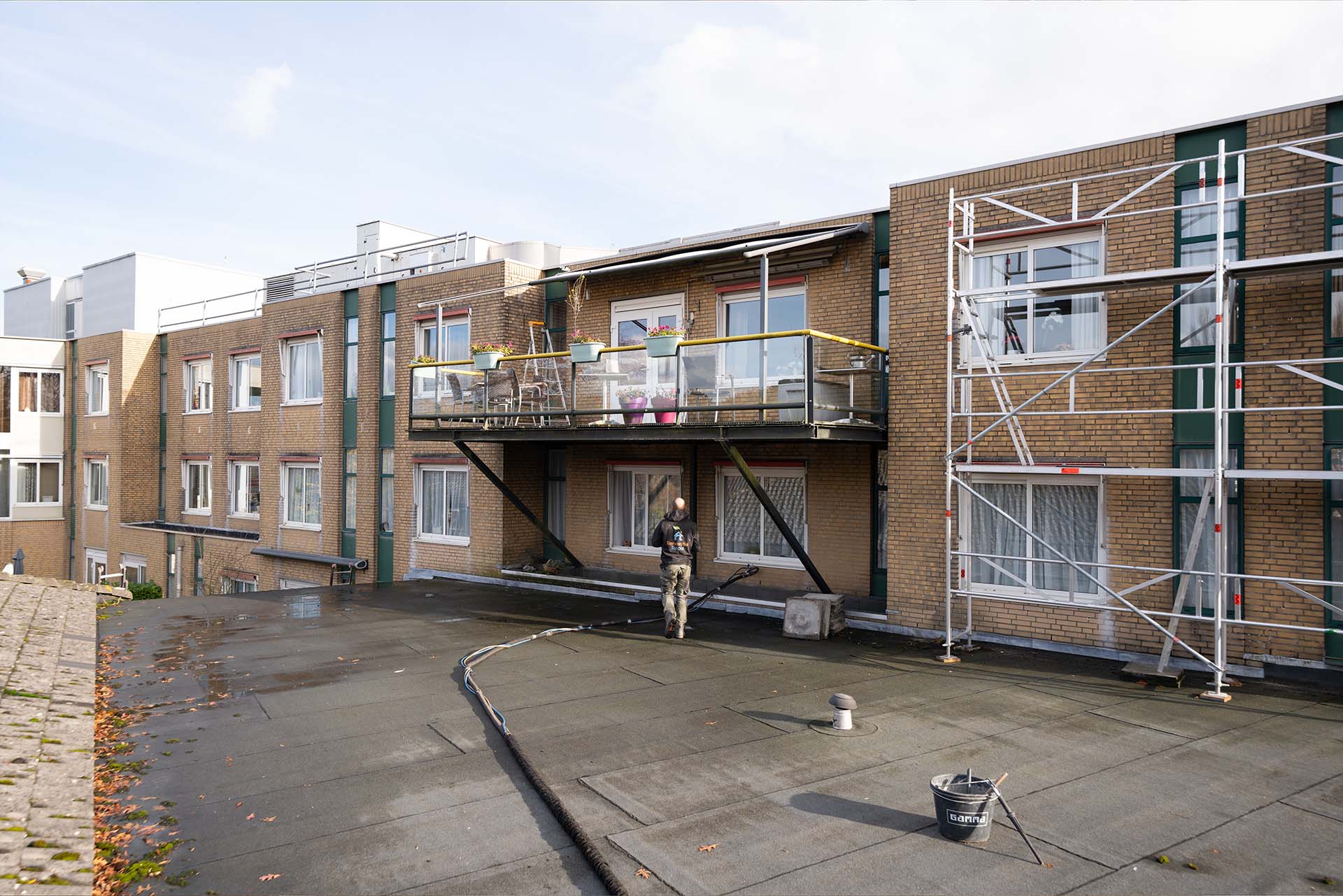 Zakelijk project spouwmuurisolatie