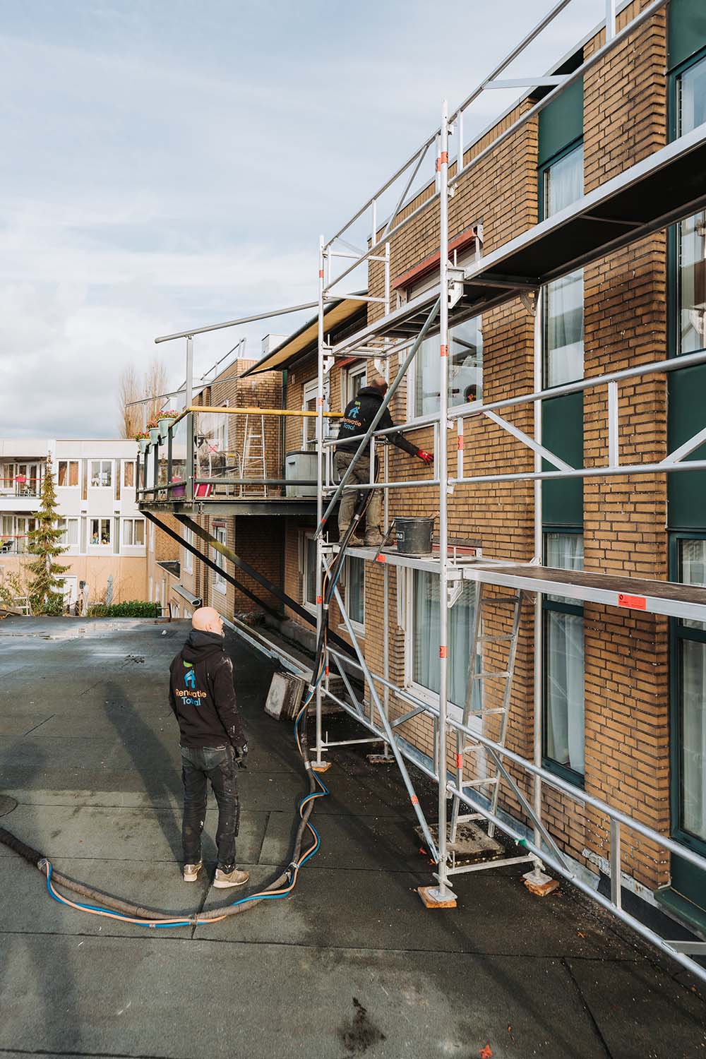 Zakelijke isolatieproject spouwmuur